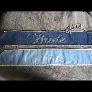 Denim Bridal Shower Sash & Tiara 👸😍